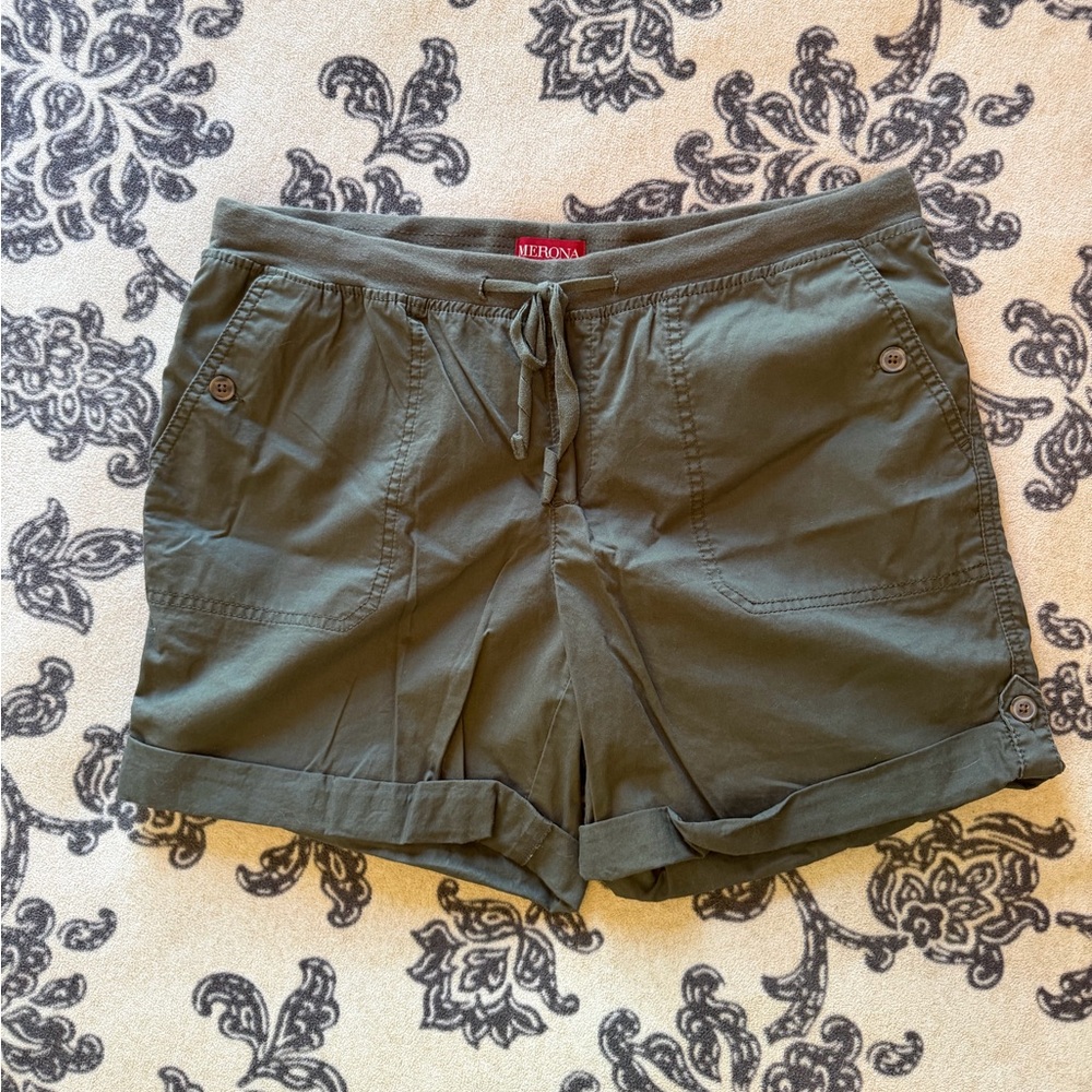 Merona Olive Green Drawstring Women's Shorts